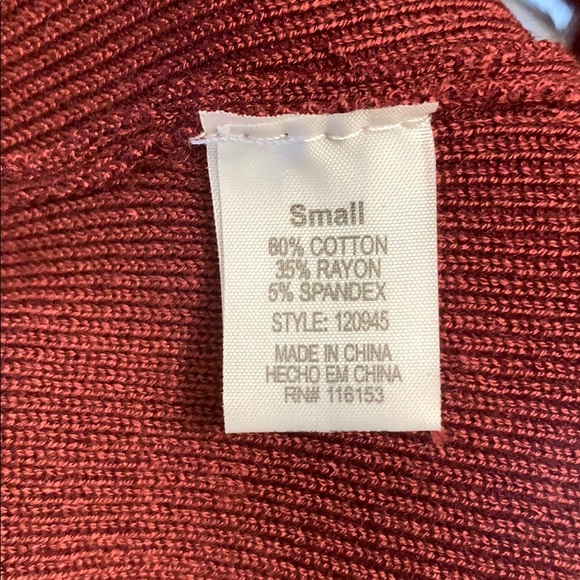 Maroon Sweater Dress - Picture 6 of 8